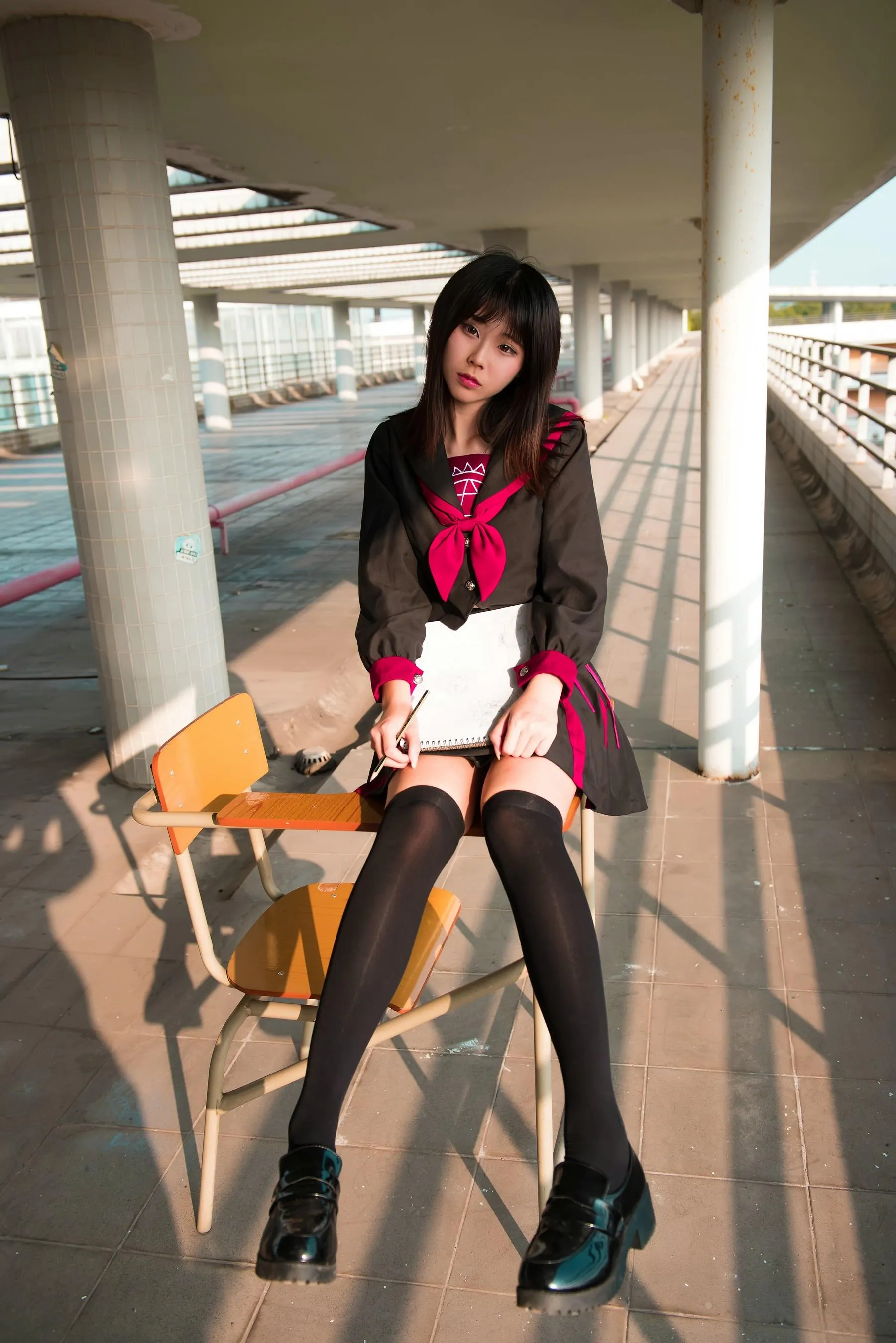 [魔镜街拍] NO.141 活力美术生JK美少女 [288P]插图6